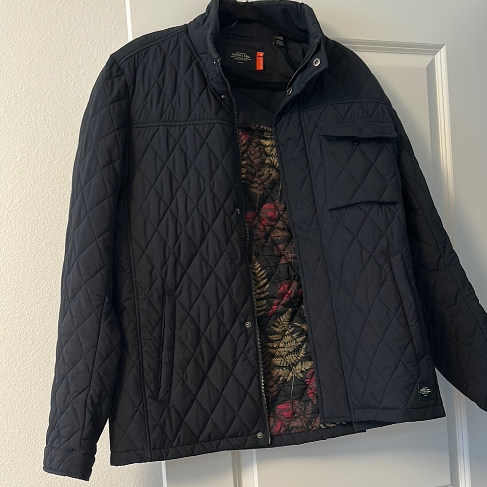 Scotch and soda Men's Black Quilted Jacket - Picture 4 of 4